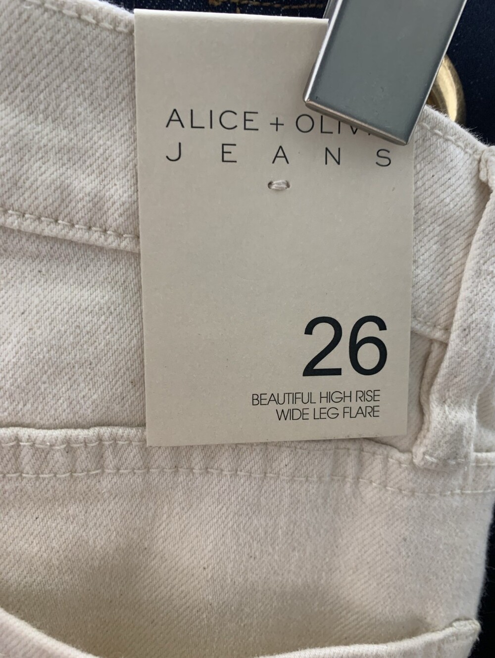Alice + Olivia BEAUTIFUL VEGAN PATCHWORK JEAN - Picture 10 of 12